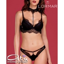 Lormar completo con reggiseno sexy con collare in pizzo STA10095