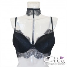 Lormar completo con reggiseno sexy con collare in pizzo STA10095