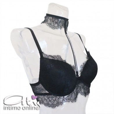 Lormar completo con reggiseno sexy con collare in pizzo STA10095