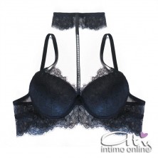 Lormar completo con reggiseno sexy con collare in pizzo STA10095
