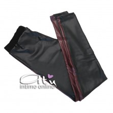 Leggins eco-pelle bi-color interno soffice Jadea 4087