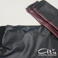 Leggins eco-pelle bi-color interno soffice Jadea 4087