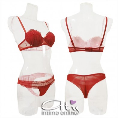 Jadea completo rosso con balconcino e brasiliana stellata 4065