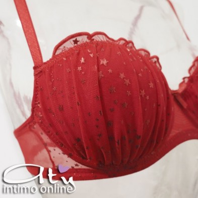 Jadea completo rosso con balconcino e brasiliana stellata 4065