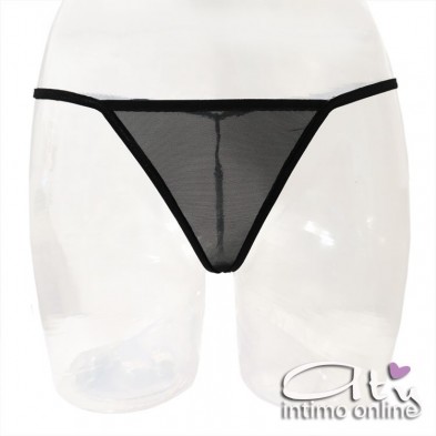 Babydoll sottoveste con apertura frontale sexy e perizoma 1838 Softline lingerie