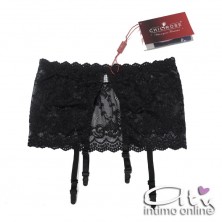 Set reggicalze strass + perizoma ChiliRose lingerie CR3618