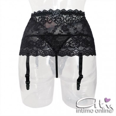 Set reggicalze strass + perizoma ChiliRose lingerie CR3618