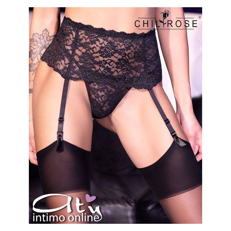 Set reggicalze + calze + perizoma ChiliRose CR4272