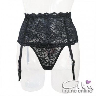 Set reggicalze + calze + perizoma ChiliRose CR4272