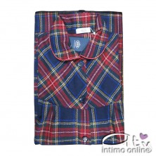 Vestaglia da camera B&B Diana misto-lana tartan