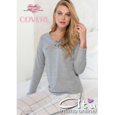 Pigiama pantalone con mini righe Coveri homewear EP4043