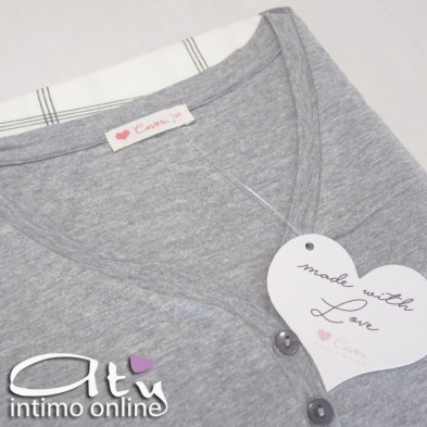 Pigiama pantalone con mini righe Coveri homewear EP4043