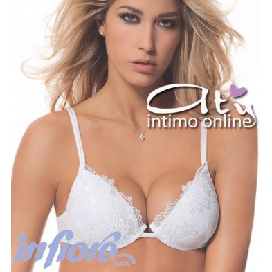 Reggiseno Push-up in pizzo coppa gel Infiore 1000
