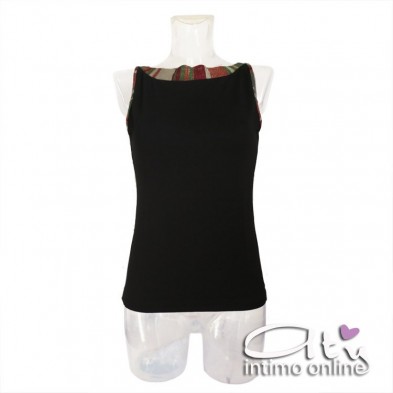 Antonella maglietta senza manica con collo luminoso 63285