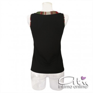 Antonella maglietta senza manica con collo luminoso 63285