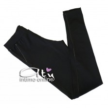 Jadea leggings inserto laterale finta pelle 4168