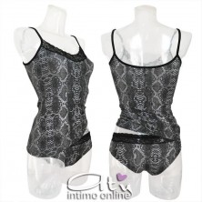 Completino intimo donna fantasia stampa pitone Magic Dream 7811