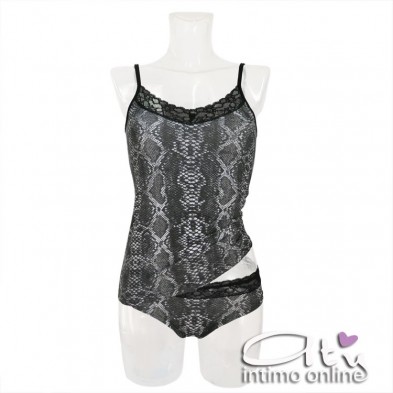 Completino intimo donna fantasia stampa pitone Magic Dream 7811