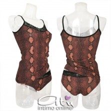 Completino intimo donna fantasia stampa pitone Magic Dream 7811