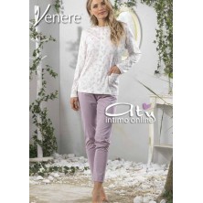 Pigiama estivo aperto cielo o polvere con fiori  2018 Venere