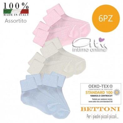 Calzette neonato in cotone Bettoni 102