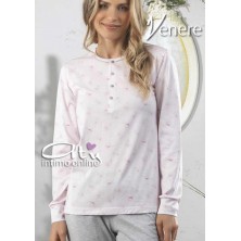 Pigiama estivo da donna cielo e confetto fiori di campo 2022 Venere