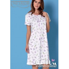 Linclalor camicia da notte da donna mezza manica profili lucido 73615
