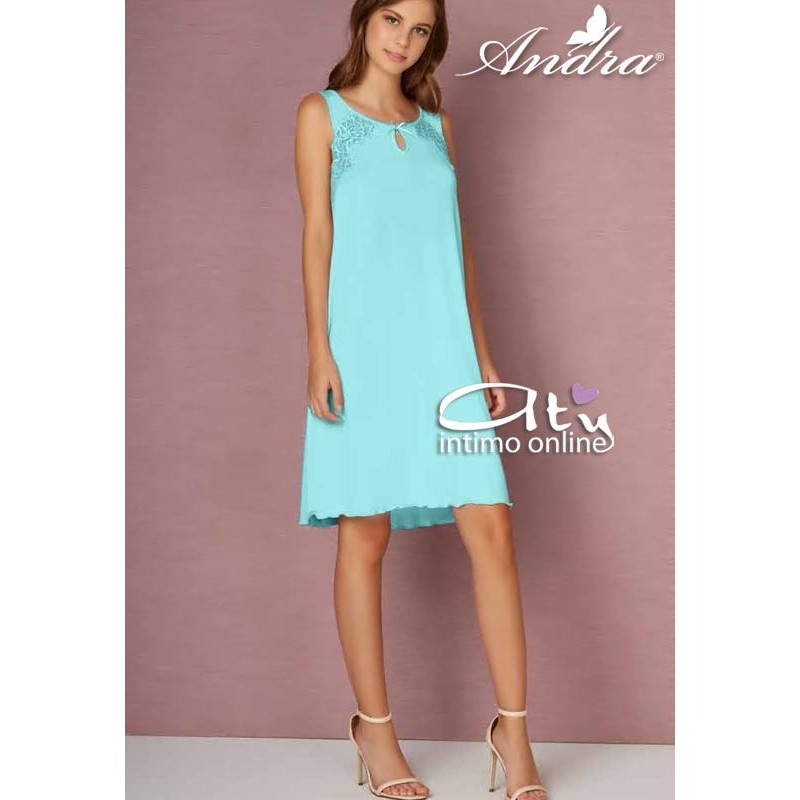 Andra Dreamwear camicia da notte spalla larga bordo bambola 8473