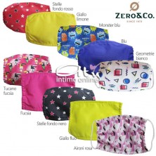 Mascherine facciali colorate per bimbo e bimba Zero & Co bambino