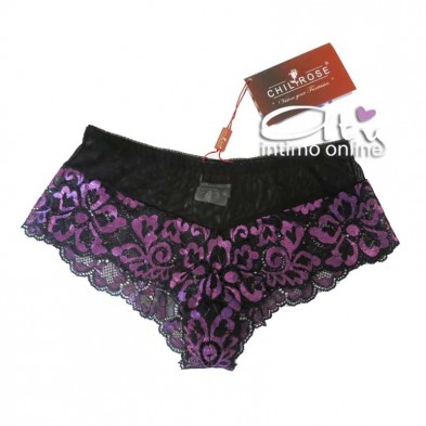 Culotte di pizzo e tulle trasparente Chilirose lingerie sexy femminile
